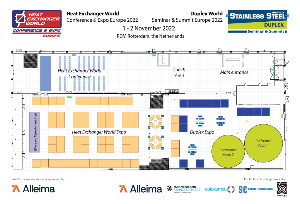 Duplex World and Heat Exchanger World events combined